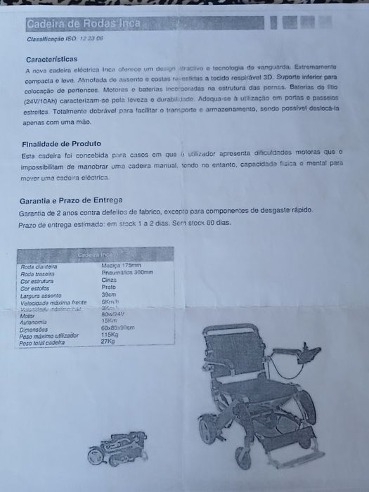 Cadeira de rodas eléctrica