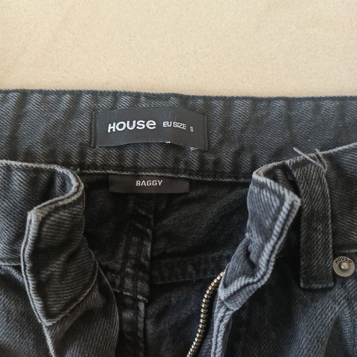 Spodnie czarne jeans r. S jak nowe