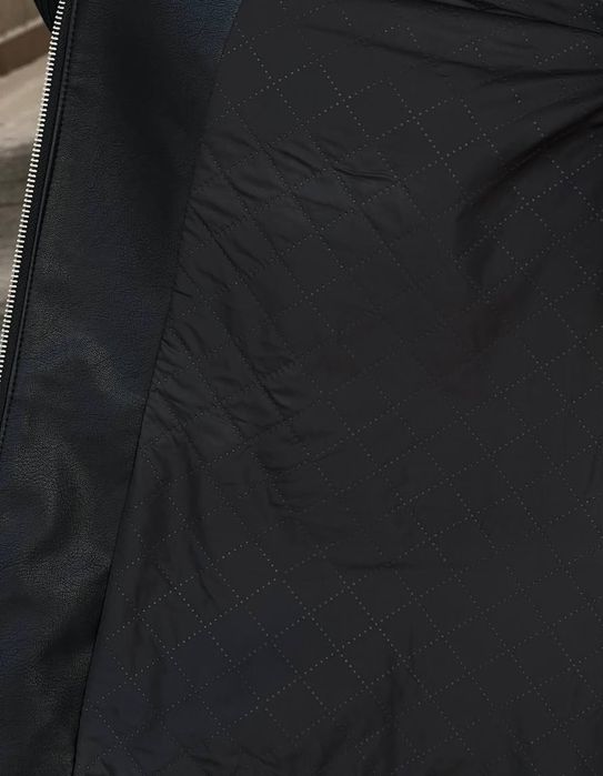 Куртка жіноча екошкіра з каптуром Куртка оверсайз, великий розмір