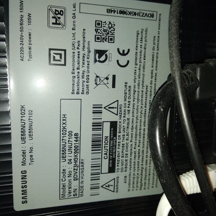 Динамики и кнопка включения ик порт SAMSUNG LED UE 55 NU 7102
