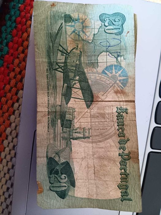 Conjunto de 3 notas de 20 Escudos - Almirante Gago Coutinho, 1978