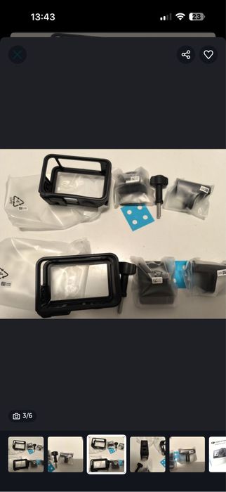 2 caixas protecao dji osmo action 4 novas