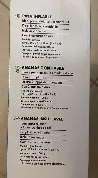 Ananás insuflável