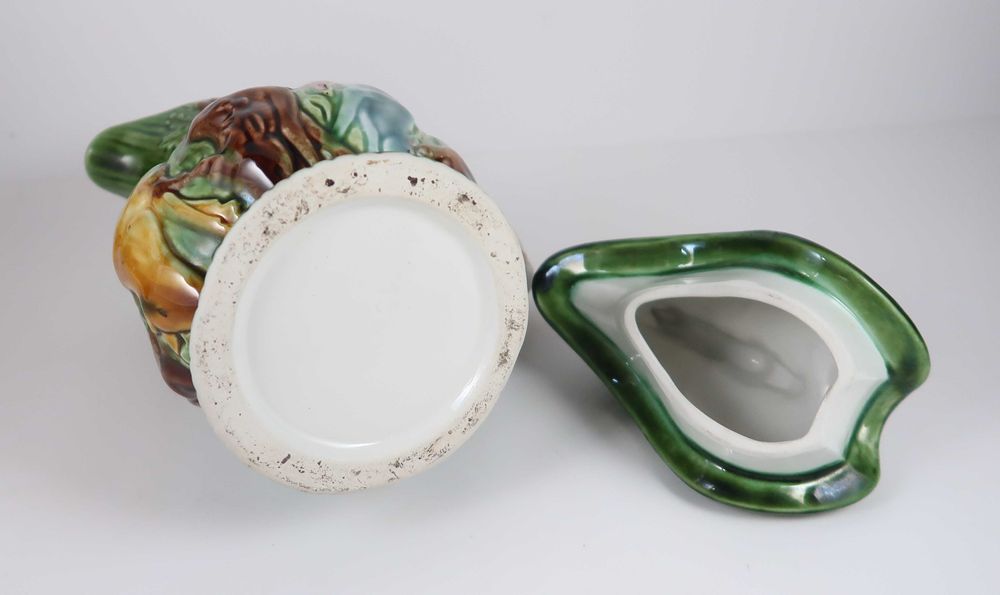 Jarro de caça - faiança das Caldas da Rainha