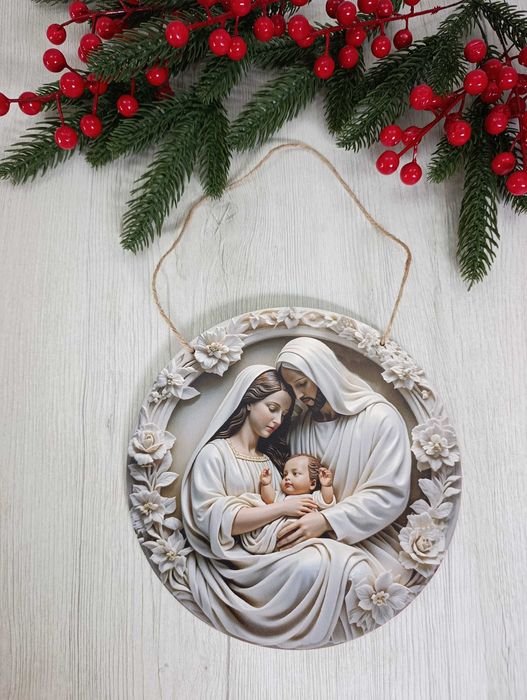 święta rodzina Maryja Józef i dzieciątko Jezus Boże Narodzenie obrazek