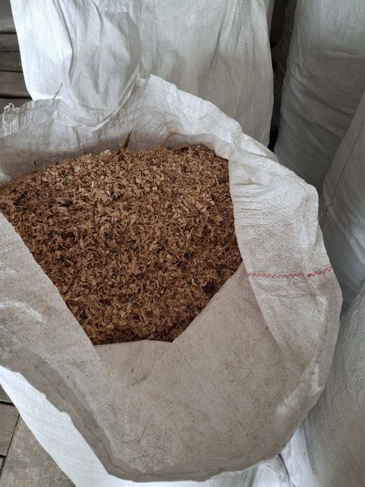 Trociny dębowe suche grube worek 100l