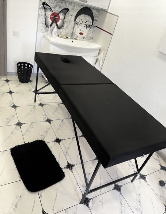 Кушетка з отвором для обличча. 190 дов.75шир.350 кг навантаження