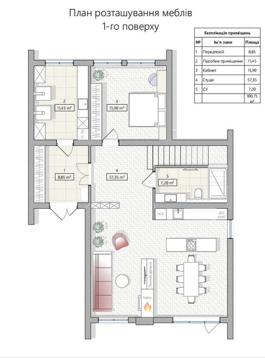 Будинок 200 м² з безпечною кімнатою КМ Оvillas