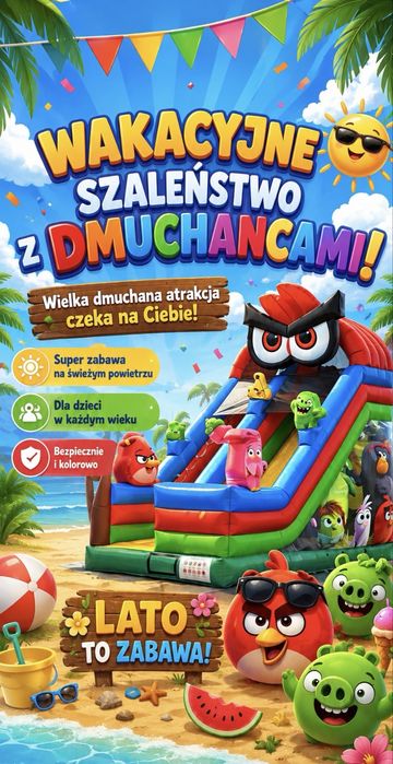 Dmuchaniec wynajem dmuchańca, Piana party - super atrakcje dla dzieci!