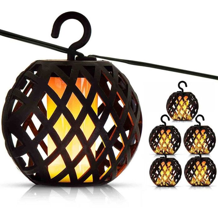 OGNIOWE 7CM 5SZ solarna kule lampa  girlanda