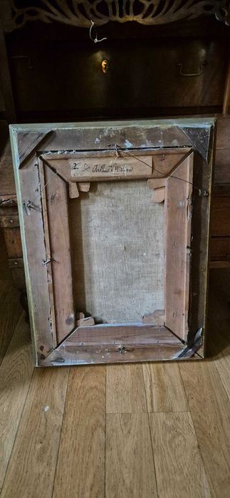 Obraz "Kwiaty w doniczce" duński aukcyjny artysta Arthur Nielsen