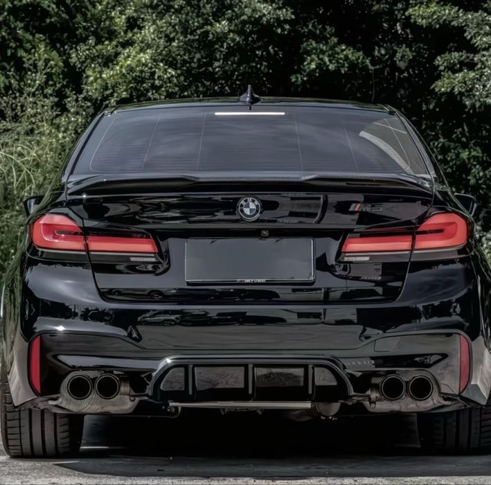 Спойлер BMW 5 G30 17-24 стиль M5 CS / ABS-пластик чорний глянець