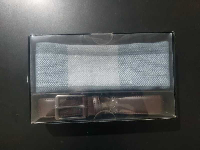 Conjunto cinto e cachecol de homem