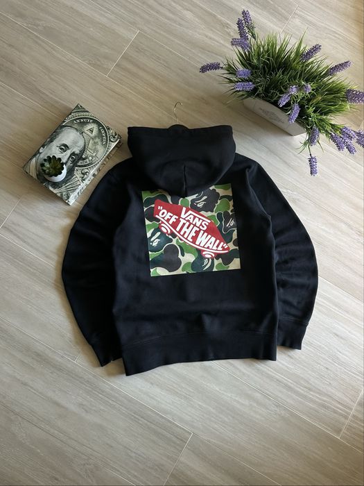 ОРИГІНАЛ! Bape x Vans A Bathig Ape Hoodie Black
