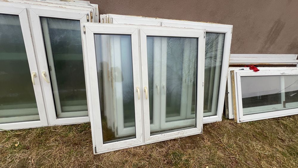 Okna PCV 146,5x143,5 z demontażu
