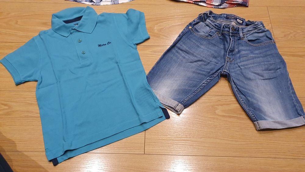 Pack camisas + polo + calções - 7/8 anos