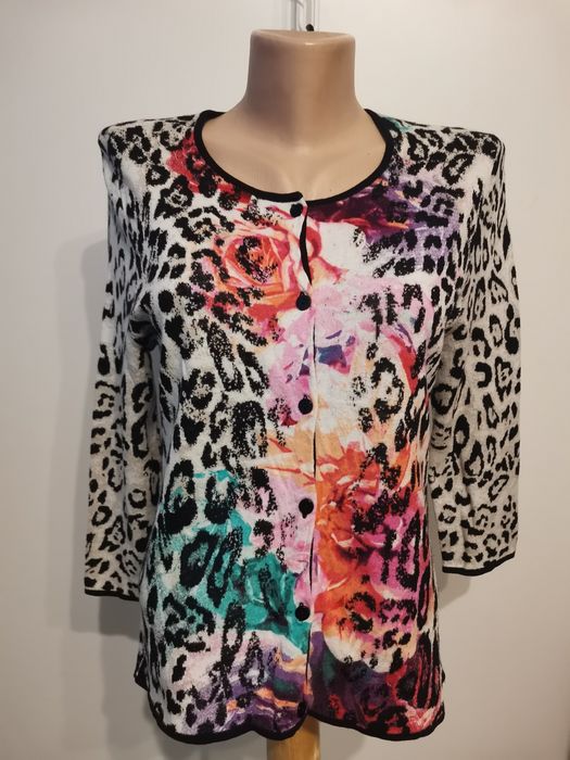 Gerry Weber Edition bluzka damska rozm 38, zwierzęcy motyw, bawełna