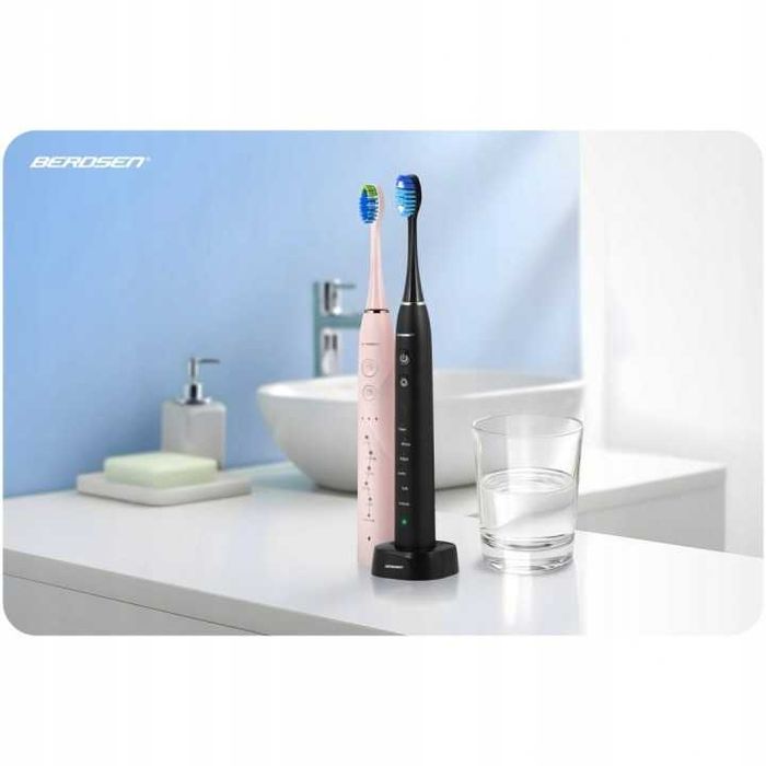 Szczoteczka soniczna BERDSEN Galaxy Duo 2 szt Zestaw 48tys ruchow Etui