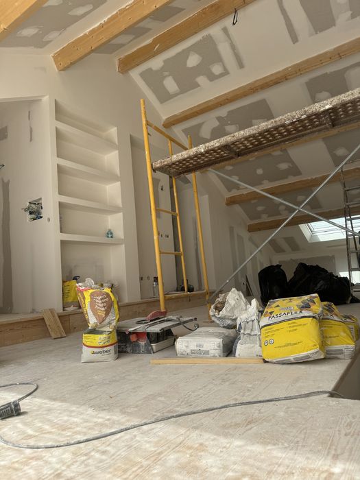 Trabalhos em pladur, tetos, divisórias barramento, pinturas