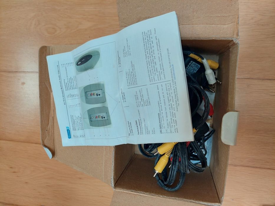 Extensor transmissor video AV e IR sem fios