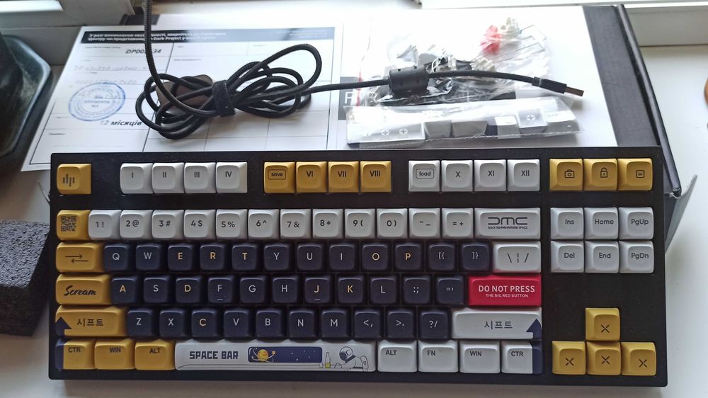 Клавіатура Dark Project LTD KD87A Gateron Ink Red Black/Yellow