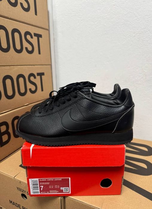 36-45 Nike Cortez Black Leather