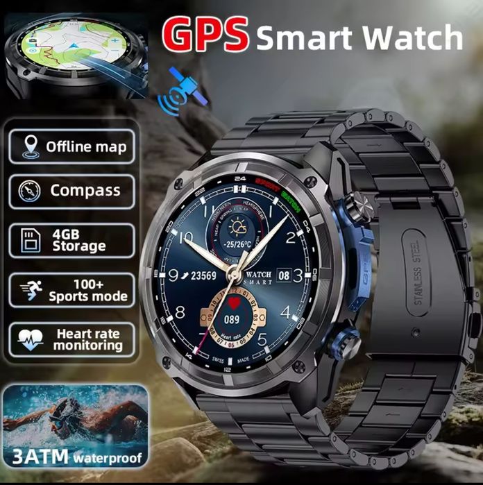 Тактичний смарт годинник TANK G1 Special Edition + пам'яті  4GB
