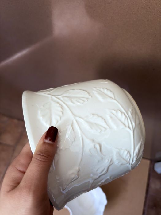 Vaso cerâmica branco