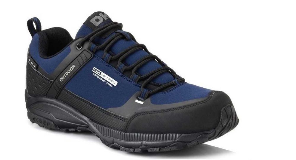 Granatowe Buty Męskie Trekkingowe DK 41-46 HIT