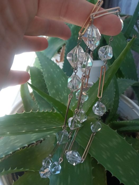 Гірський кришталь,вінтажне кольє