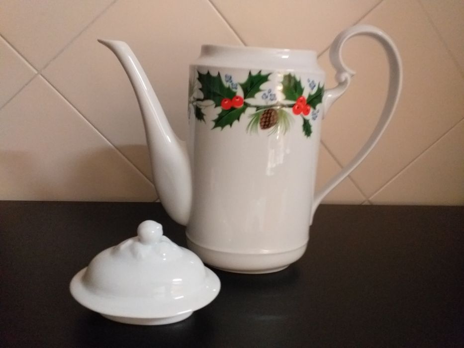 NOVO,Bule jarro café SPA azevinho,perfeito para Natal,EM MÃOveja zonas