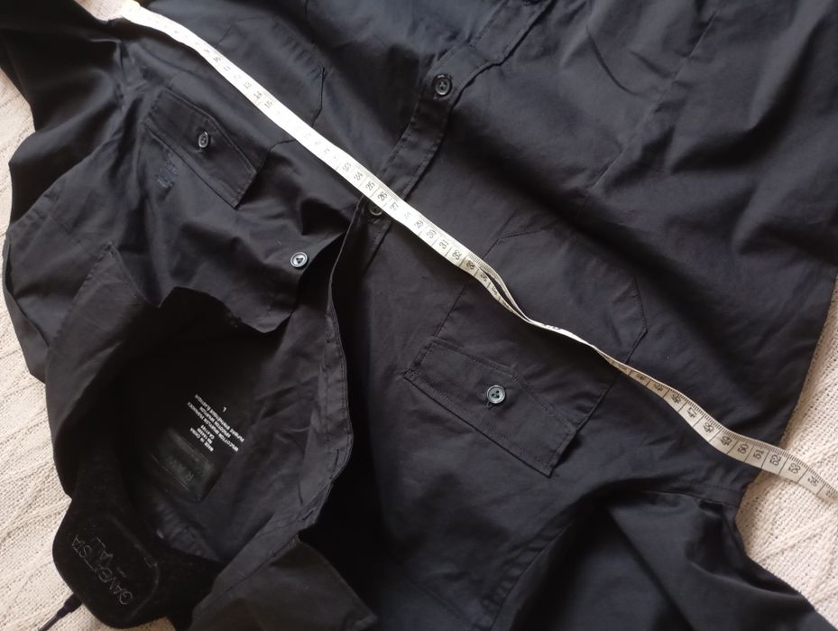 G-Star RAW M-L markowa naturalna koszula czarna body