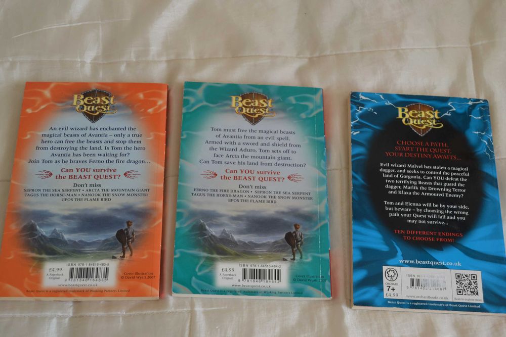 Beast Quest 3 książki z serii