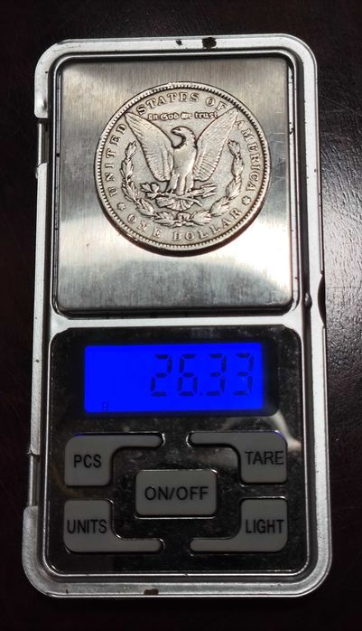 Moeda Morgan Dollar prata 1884