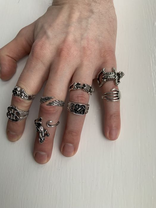 Кольцо с изменяемым размером унисекс регулируется кільце скелет череп