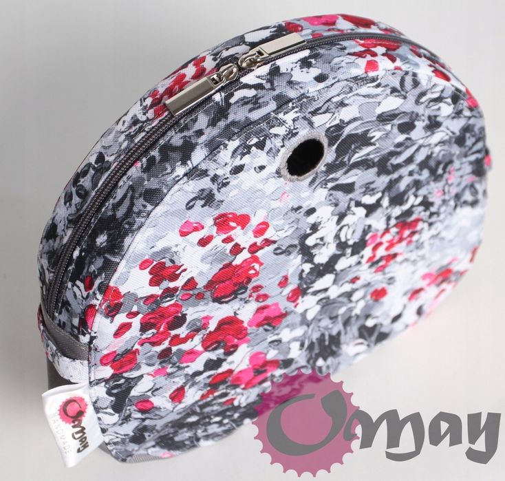 organizer OBAG MOON LIGHT kwiaty akwarelowe różowo szare wkład OMAY