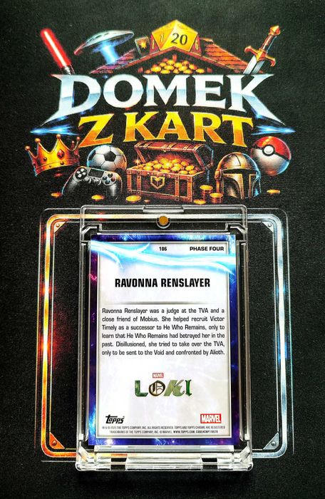 Karta Topps Chrome Marvel - Ravonna Renslayer - Loki - Limit /50 Gold