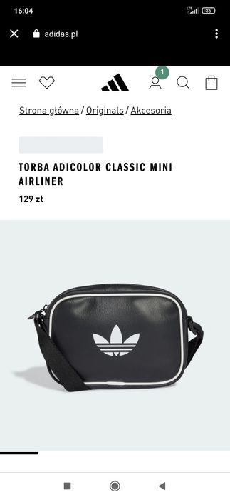 Adidas Torebka Saszetka  Sportowa