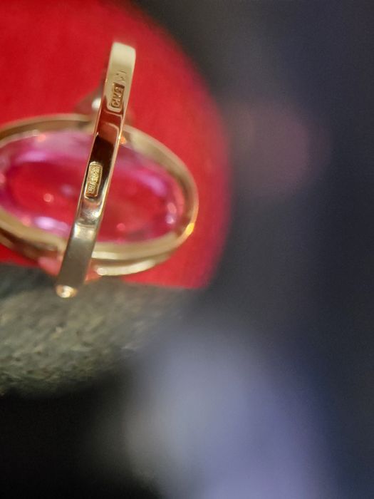 Pierscionek złoto 14 karat vintage retro