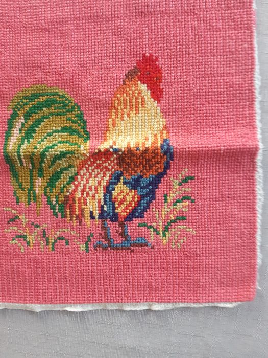 Obraz, makata, ręcznie haftowana. Rękodzieło