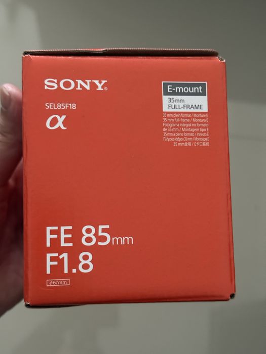 Sony 85mm 1.8 NOVA Nunca usada
