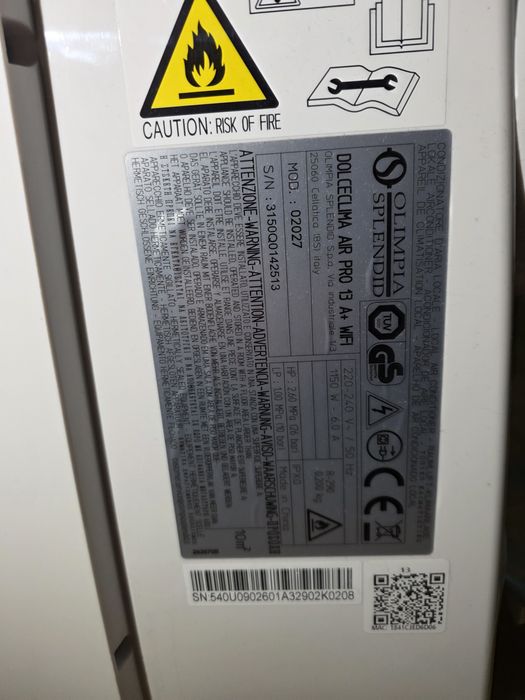 Ar condicionado portatil DOLCECLIMA SEMI-NOVO