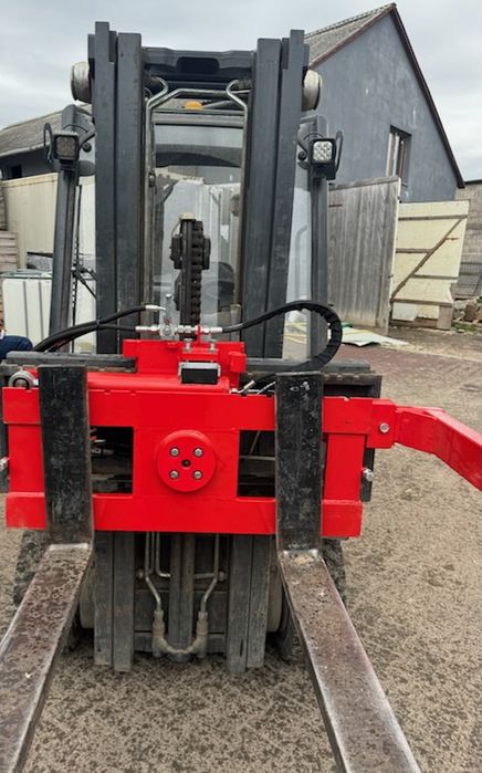 Obrotnica do wózka widłowego traktora montaż wywrotnica skrzyniopalet