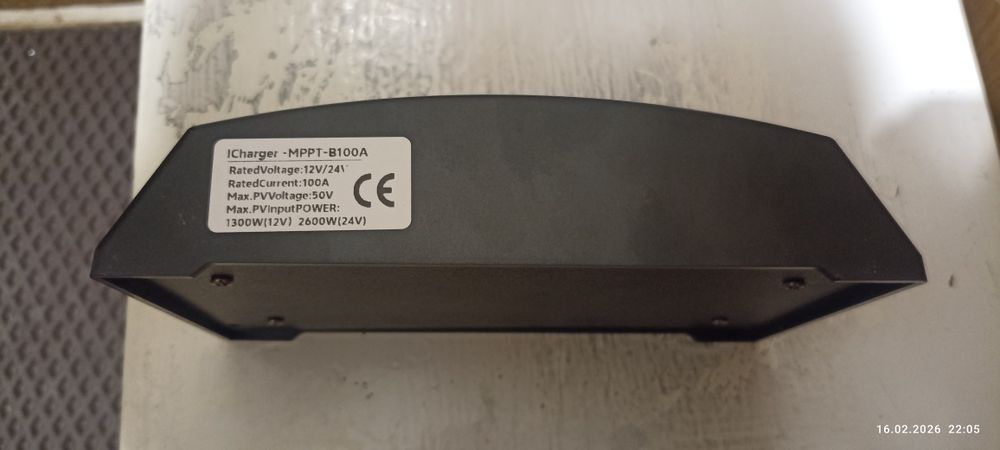 Сонячна панель 150Вт та контролер заряду 100А