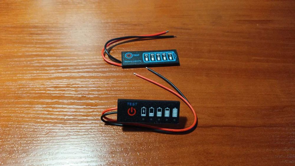 индикатор уровня заряда аккумулятора 1 - 8 S