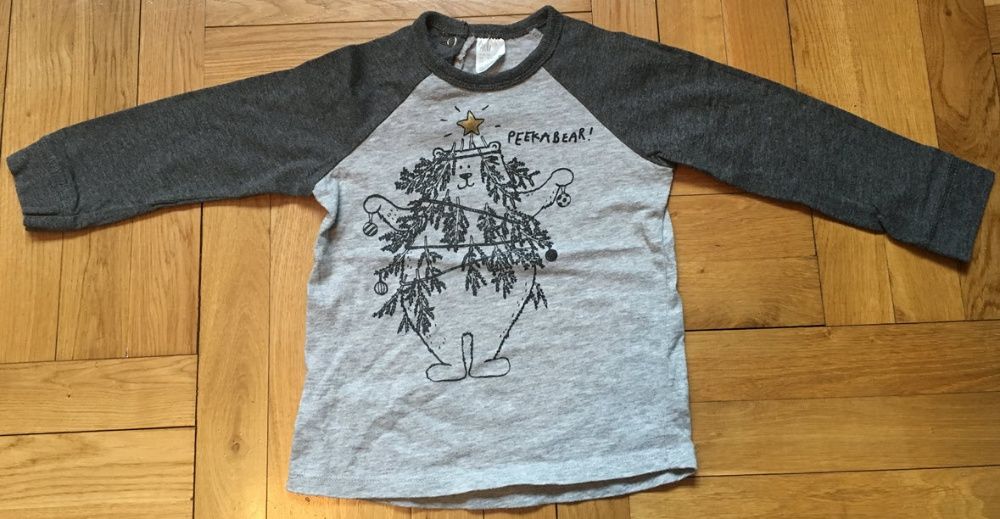 Bluzka "PeekaBear" – H&M – 86 cm