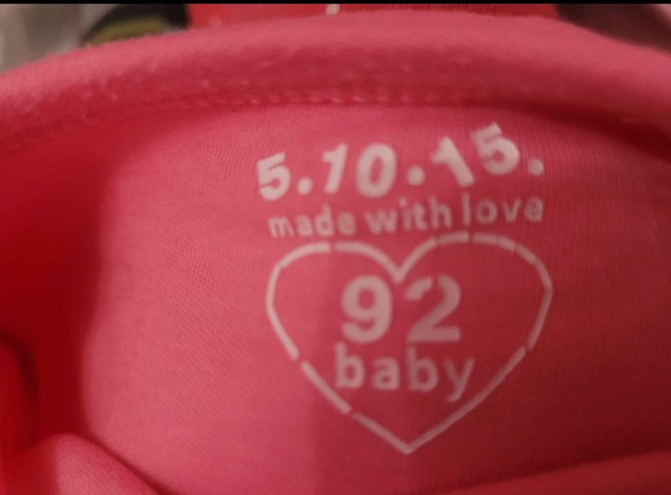 5 10 15 - body na długi rękaw dla dziewczynki roz 92. Cena za 4 szt.