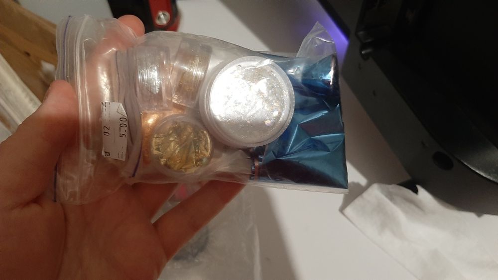 Стемпинг, стразы, крафт пакеты