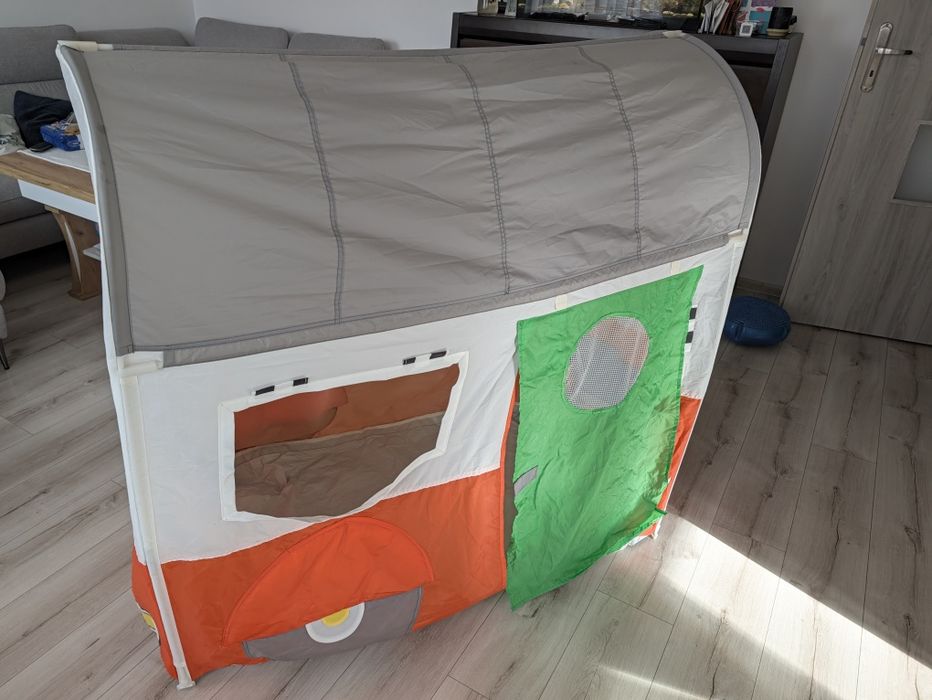Domek materiałowy namiocik Ikea przyczepa kempingowa