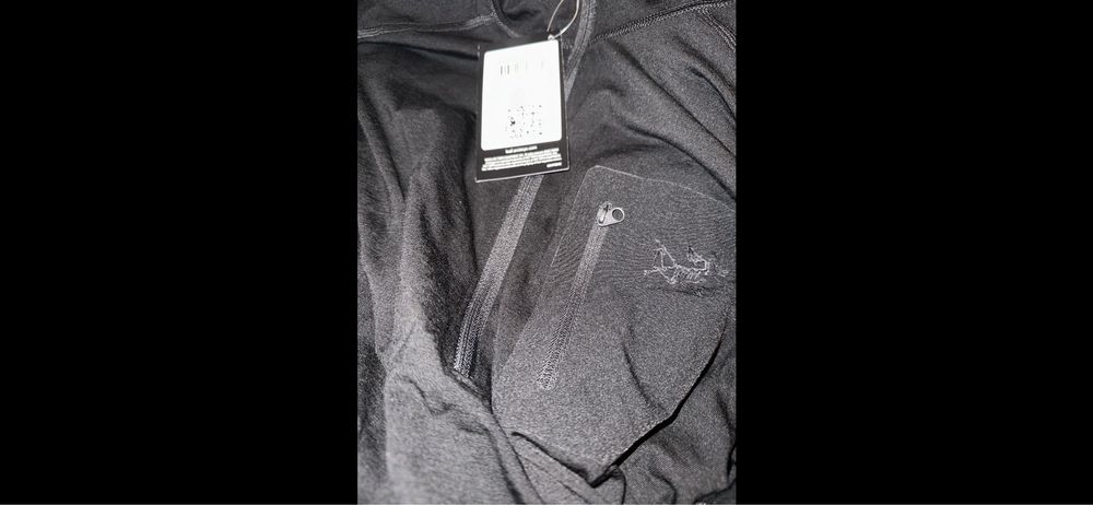 Arcteryx LEAF . Koszulka Cold WX Zip Neck AR. XL. Nowy. Black.